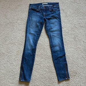 J. Brand Phoebe Ankle Zip Skinny Jeans, Size 26